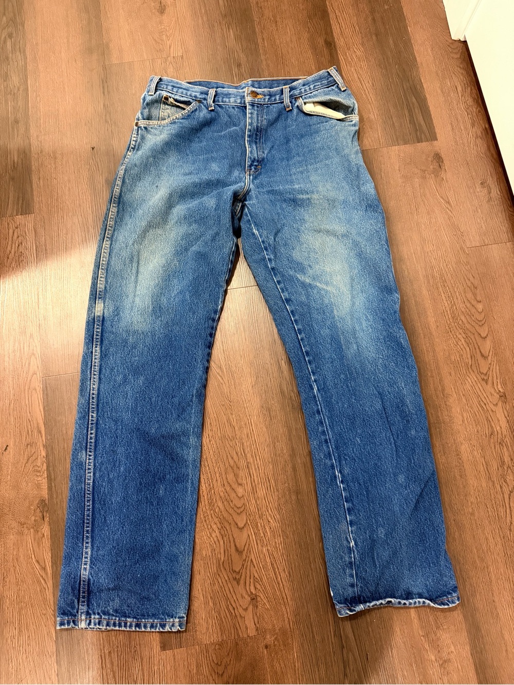 Vintage Dickies Classic Men's Blue Straight-Leg Jeans